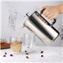 ecooe Cafetière de Presse Française de 1500ml / 50 oz en Acier Inoxydable pour la Maison, le Bureau et Plus