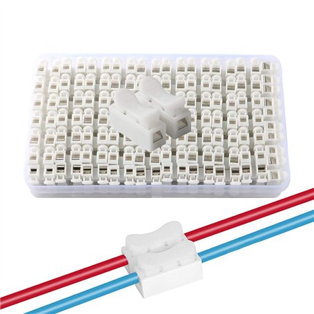 QitinDasen 68Pcs CH2 Connecteur Ressort Rapide