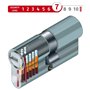ABUS Cylindre à bouton profilé EC550 - Longueur Z30/K35 mm - Avec 5 clés