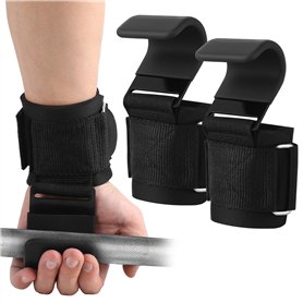 Fitness Crochets d'haltérophilie pour hommes et femmes (paire) - Sangle Tirage Musculation avec Antidérapants, Sangle Musculatio Fitness Crochets d'haltérophilie pour hommes et femmes (paire) - Sangle Tirage Musculation avec Antidérapants