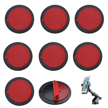 OTTYMO 8 Pcs Fixation GPS Disques de Fixation Adhésifs pour Tableau de Bord Fixation GPS Voiture Disque Adhésif pour Support Ven