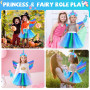 PQETBV Costumes de Licorne pour Enfants, Deguisement Licorne Fille Princess Enfant, Robe Princesse Fille pour Carnaval Fête Anni