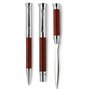 Set d'écriture « Borkum » en bois de rose - Stylo-bille, stylo-plume et étui
