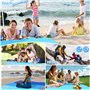 Wubsoo Tapis Plage Sableuse 210x200 cm, Couverture Plage et Compacte, Couverture de Plage Légère Pliable, Douce, Résistante au V