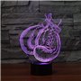 3D Gant de Boxe LED Lampe Art Déco Lampe LED Décoration Lumière Contrôle à distance 7/16 Couleurs Change Alimenté par USB Enfant
