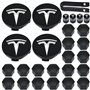 Tesla Kit de cache-moyeux Aero - Cache-écrous pour Tesla Model 3