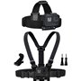 TopKrymzer Harnais Poitrine Fixation Bandeau Compatible avec GoPro Hero 13/12/11/10/9/8/ AKASO V50X Brave 7/ GOOKAM/Jadfezy/Drag