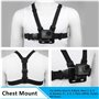 TopKrymzer Harnais Poitrine Fixation Bandeau Compatible avec GoPro Hero 13/12/11/10/9/8/ AKASO V50X Brave 7/ GOOKAM/Jadfezy/Drag