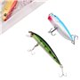 VOANZO Kit de 101 leurres de pêche avec boîte de rangement incluant Crankbaits Swimbaits Spinnerbaits et émerillons pour pêche à