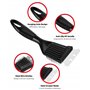 Kit de Nettoyage pour BBQ avec brosses en Acier et grattoir à Gril – Set de 3 brosses en INOX pour Grils à gaz, à Charbon et gri