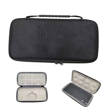 Fututech Étui de Rangement Rigide pour Logitech MX Keys Mini Etui Housse de Protection Mallette pour Clavier sans Fil Bluetooth