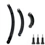 ShipeeKin 3 en 1 Bras d'extension Bras (3 Longueur: 7.5/13.5/19.5cm) Porte-Casque Casque Fixation Compatible pour Gopro 7/6/5/4/