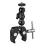 SMALLRIG Pince à Rotule Multifonctionnelle Adaptateur Double Ball avec Rod Clamp et 1/4'' Vis Standard 2164