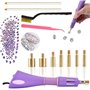 Hotfix Applicateur de strass thermocollants Avec 7 embouts de tailles différentes