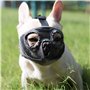 JYHY Court museau Chien Muzzle- Réglable Respirant en Maille Muselière Bulldog pour Piqûres d'Chewing aboiements Chien Masque (S