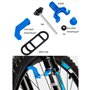 Support portable pour roue de vélo - Mini jantes de vélo - Outils de réparation - Clé à rayons - Noir