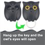 Hibou Crochets Porte Clés, 2 pcs Crochet Clé Hibou, Tableau à clés pour montage mural pour accrocher les clés dans l'entrée du b