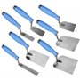 Lot de 7 truelles en acier inoxydable pour plâtre