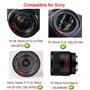 Lot de 2 cache-objectifs 55 mm compatibles avec Nikon D3500 D5600 avec AF-P 18-55 mm pour Canon M50 Mark II avec objectif EF-M 1