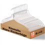 Kinmsito Lot de 12 cintres en plastique transparent
