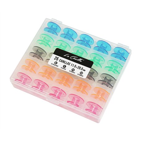 La Canilla - 25 Cannettes pour Machine à Coudre Brother