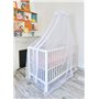 Moustiquaire Ciel de lit bébé TRANQUILISAFE® et son support universel
