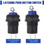 WMYCONGCONG Lot de 30 Interrupteur à bouton-poussoir à verrouillage automatique12 mm AC 250 V/1,5 A 125 V/3 A