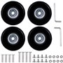 Nizirioo Lot de 4 Roulettes de Rechange en Caoutchouc pour Valise - 50 mm