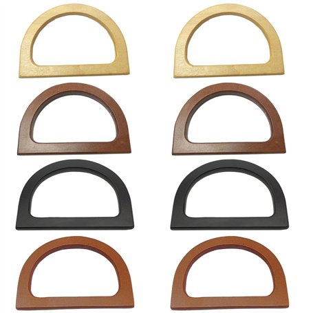 Nizirioo Anses pour Sac à Main: 8 Pièces Anses de Sac en Bois