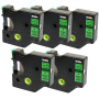 5 Compatibles Rubans d'étiquettes D1 45019 S0720590 noir sur vert 12mm x 7m pour DYMO LabelManager LM 160 210D 220P 260P 280 360