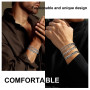 Eniyou 5 Pcs Bracelet Homme Acier Bracelet Acier Inoxydable Homme Gourmette Homme Bracelet Homme Acier Inoxydable Bracelet Homme