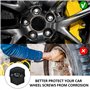 MEMOFYND 1 jeu de cache-écrous de roue de voiture de 17 mm, outil pour enlever les écrous de roue, convient à la plupart des acc
