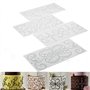 Tiardey 8 pièces Texture Tapis Grille Transparent Fondant Impression Tapis Gteau Bordure Décoration Outil Gteau Moule G?teau Mou