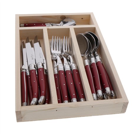 Laguiole Jean Dubost 07/13152 Ménagère 24 Pièces Fruités Mixés - Modèle aléatoire