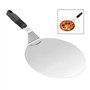 Xrten Pelle à Pizza Ronde en INOX, Outils de Cuisson pour Grill