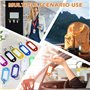 50 Pièces Clef Etiquette, Porte-Clés en Plastique Coloré, étiquettes de Bagages pour de Maison,Peut être Utilisé Marquer Divers 