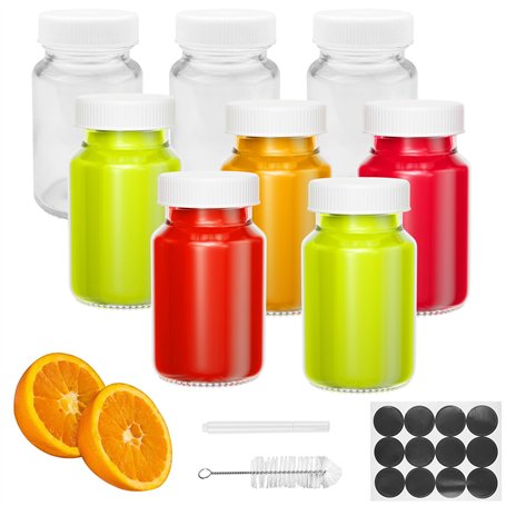 Fervalyna 8 Pcs Mini Bouteille Verre