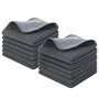 KinHwa Chiffons de Nettoyage en Microfibre，Torchon de Cuisine Super Doux avec Maille，Serviettes Super absorbantes et Non peluche