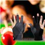 FEEL YAN Gants de billard à 3 doigts, gants de billard ouverts pour homme et femme, élastiques, antidérapants, résistants à l'us