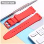 WRISTARMOR Lot de 2 bracelets de rechange en silicone pour Swatch 19 mm étanche avec outil