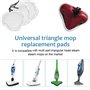 XAVSWRDE 8 PCS Chiffons de Rechange en Microfibre Serpillere Balai Vapeur Durable Pads de Nettoyage Universel avec Cordon de Ser