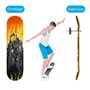 Rebanky 2 Pièces Support Mural pour Skateboard Support D'affichage Skateboard Mural Pour Longboard Présentoir et Rangement