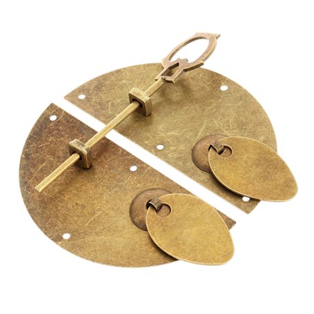 Verrous vintage gaufrage Moraillon Loquet Serrure Fermoir porte de frapper à serrure loquet Hardware Meubles