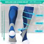 feifanshop 3 Paires Chaussette de Contention, Bas de Contention Chaussettes de Compression pour Hommes et Femmes, pour Football,