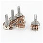 sourcing map 5 Pcs B50K Type B 50K Ohm 6 Terminal Double Conduite Rotative linéaire Potentiomètre