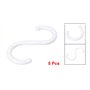sourcing map Fermoir Forme de S Crochets en Plastique pour Rangement de Maison 5 Pcs