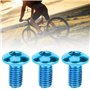 12 pièces vtt boulons de rotor de frein à disque vtt vis de vélo vis de disque de frein pour vtt route vtt tête T25 (bleu)