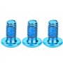 12 pièces vtt boulons de rotor de frein à disque vtt vis de vélo vis de disque de frein pour vtt route vtt tête T25 (bleu)