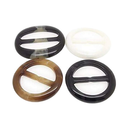 FSSTUD 6 Pcs Anneau Boucle Foulard Femme Ovale Attache Clip pour Écharpe T-Shirt