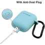 Étui en Silicone Compatible avec Les AirPods 2 1 avec kit de Nettoyage, étui de Protection Compatible avec Apple AirPods 2 avec